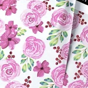 Pink Roses Poly Mailers 10 x 13 Inches - Pack of 20